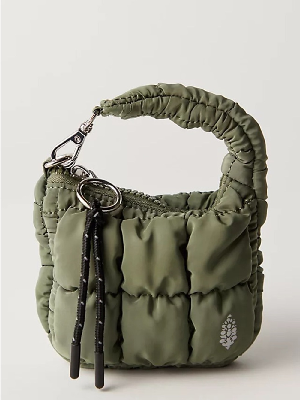 Free People FP Movement Quilted Micro Pouch Clippable Keychain Bag